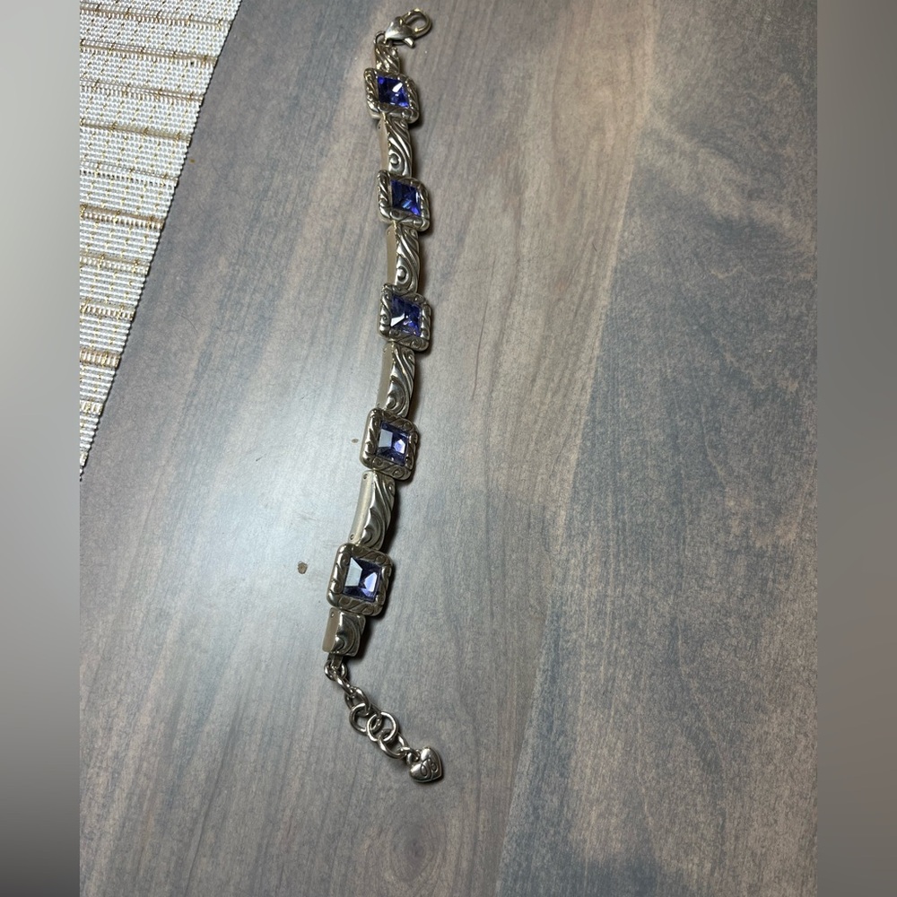 Elegant Brighton Silver and Purple Bracelet - Picture 6 of 6